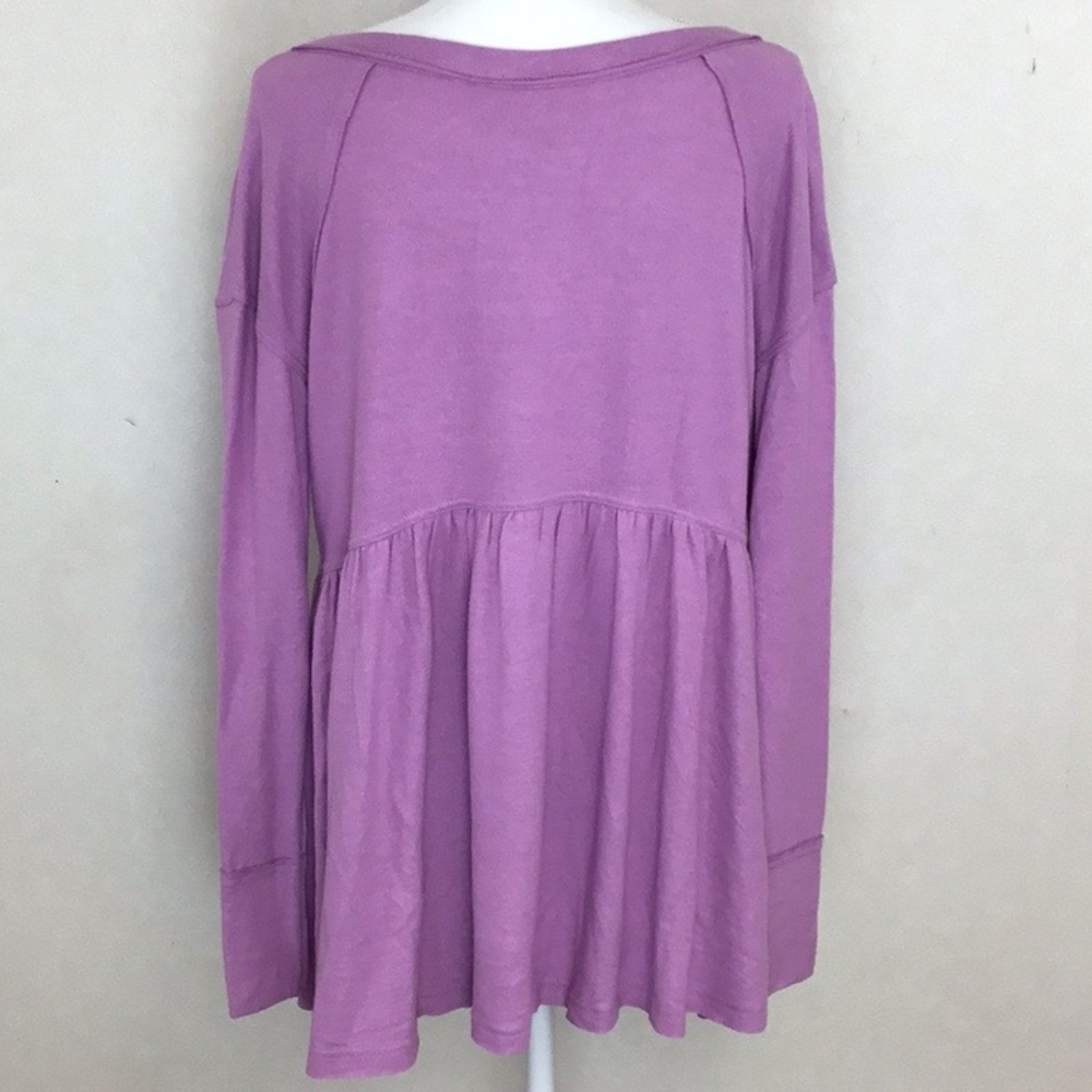 NWT FREE PEOPLE Forever Your Girl Babydoll Tee - Picture 6 of 8